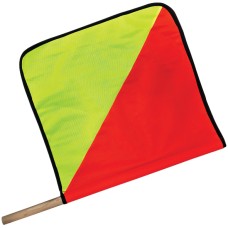 Flag Red & Yellow "Oversized Load" with Dowel Pole - 450mm x 450mm